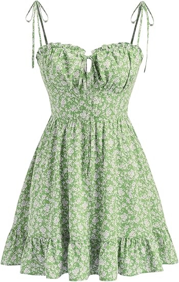 CIDER Womens Summer Dresses Floral Spaghetti Strap Cute Vacation Sundress Dress Boho Casual Outfi... | Amazon (US)