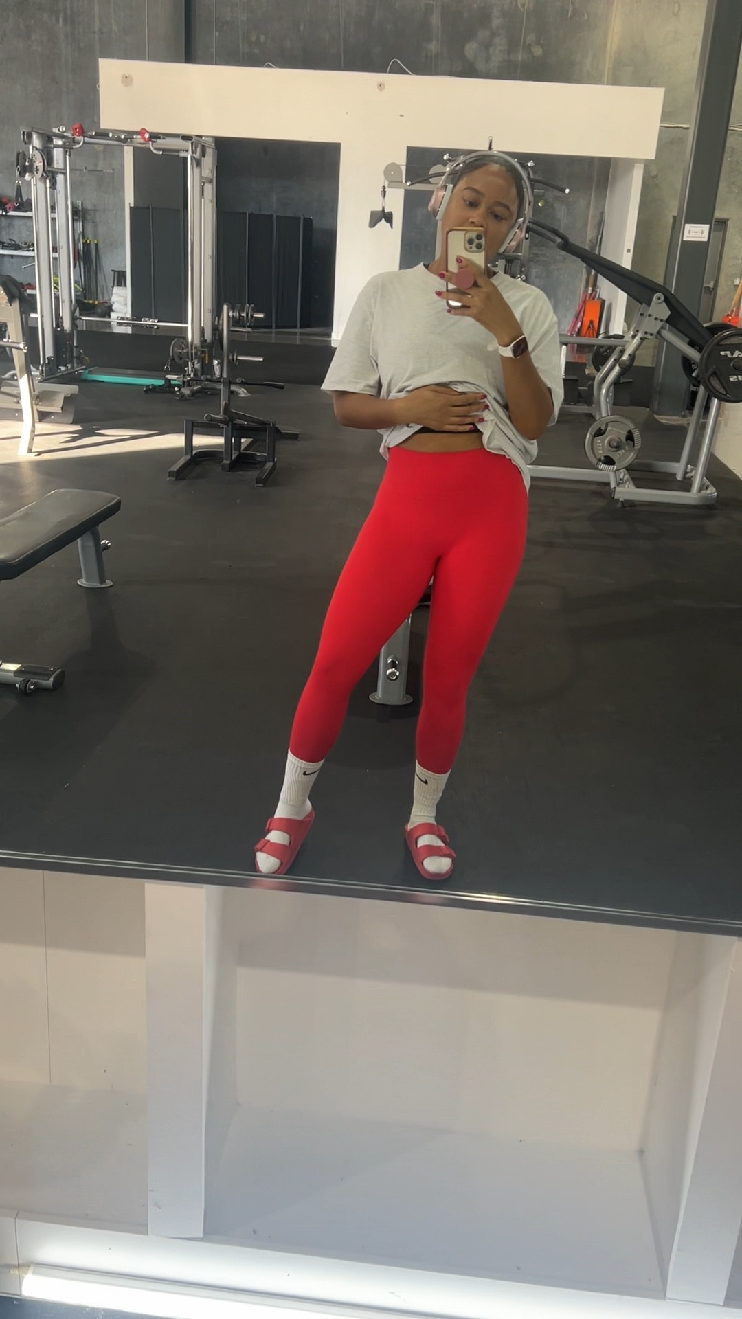 Love these workout pants. Exact pants tagged. Wearing the color Racing Red.  

#LTKActive
