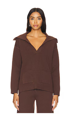 525 Emily Luxe Oversized Sailor Pullover in Shaved Chocolate from Revolve.com | Revolve Clothing (Global)