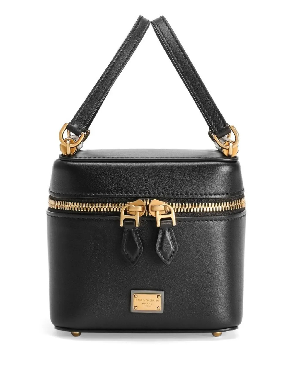 Dolce & Gabbana Sicily Cube Vanity Bag | Black | FARFETCH | Farfetch Global