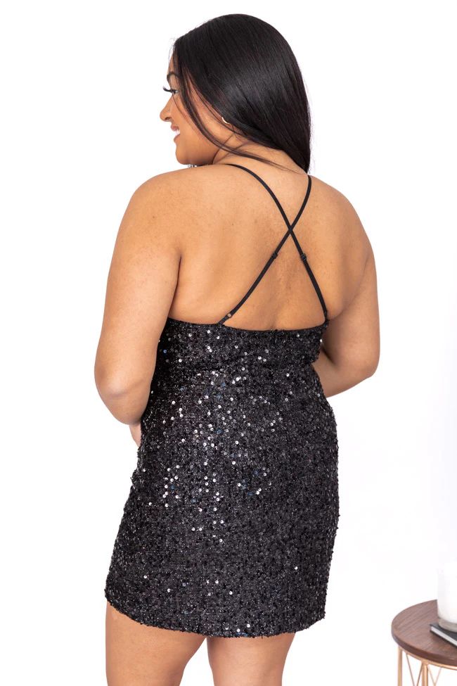 A Million Reason Why Black Sequin Tank Dress | The Pink Lily Boutique