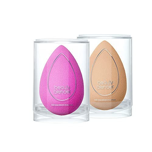 Beautyblender® | Original Pink + Nude Beauty Blender 2-Piece Bundle for Blending Foundations, Powders, and Creams, Super-Soft Foam for Streak-Free Application, Made in the USA, Reusable, Washable | Amazon (US)
