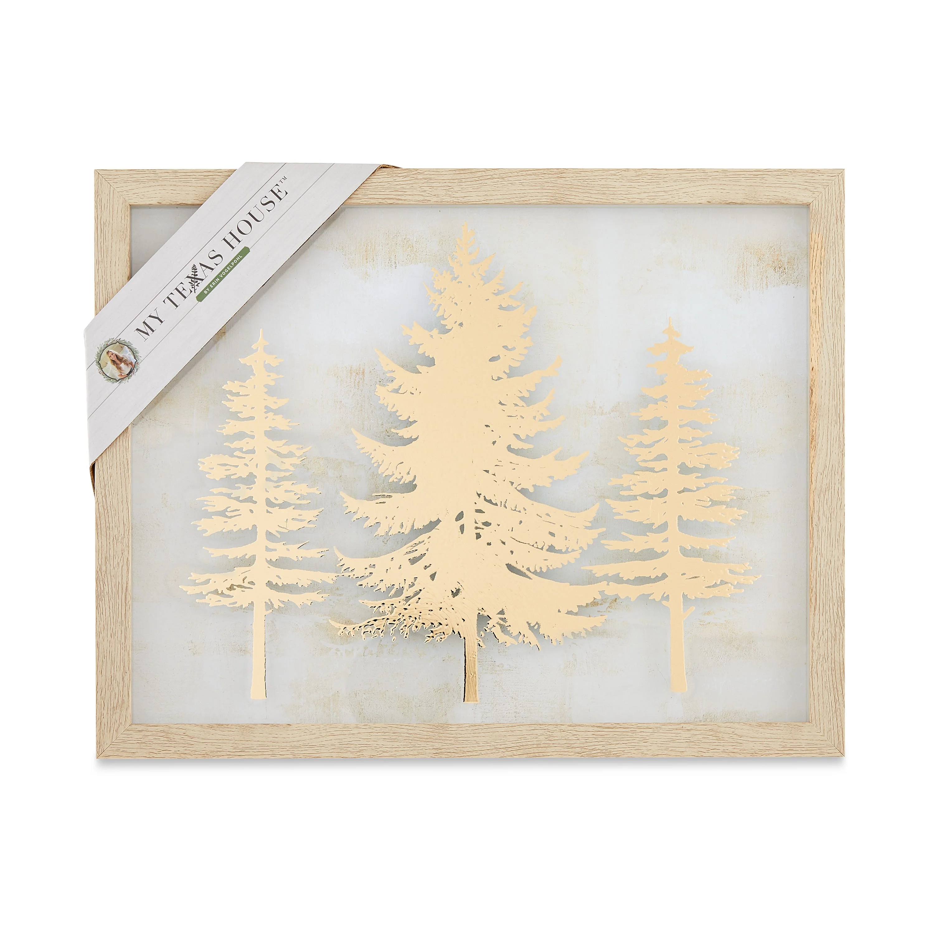 My Texas House Gold Trees Holiday Wall Art, 11" x 14" - Walmart.com | Walmart (US)