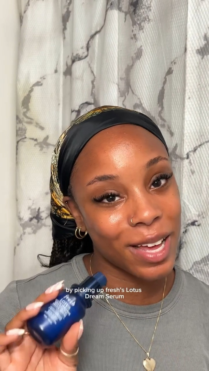 The secret to the skin of my dreams? @freshbeauty Lotus Dream Serum ☁️🧖🏾‍♀️ 

#LTKVideo #LTKBeauty