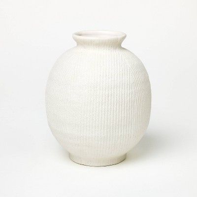 Ceramic Textured Decorative Vase - Threshold™ designed with Studio McGee | Target