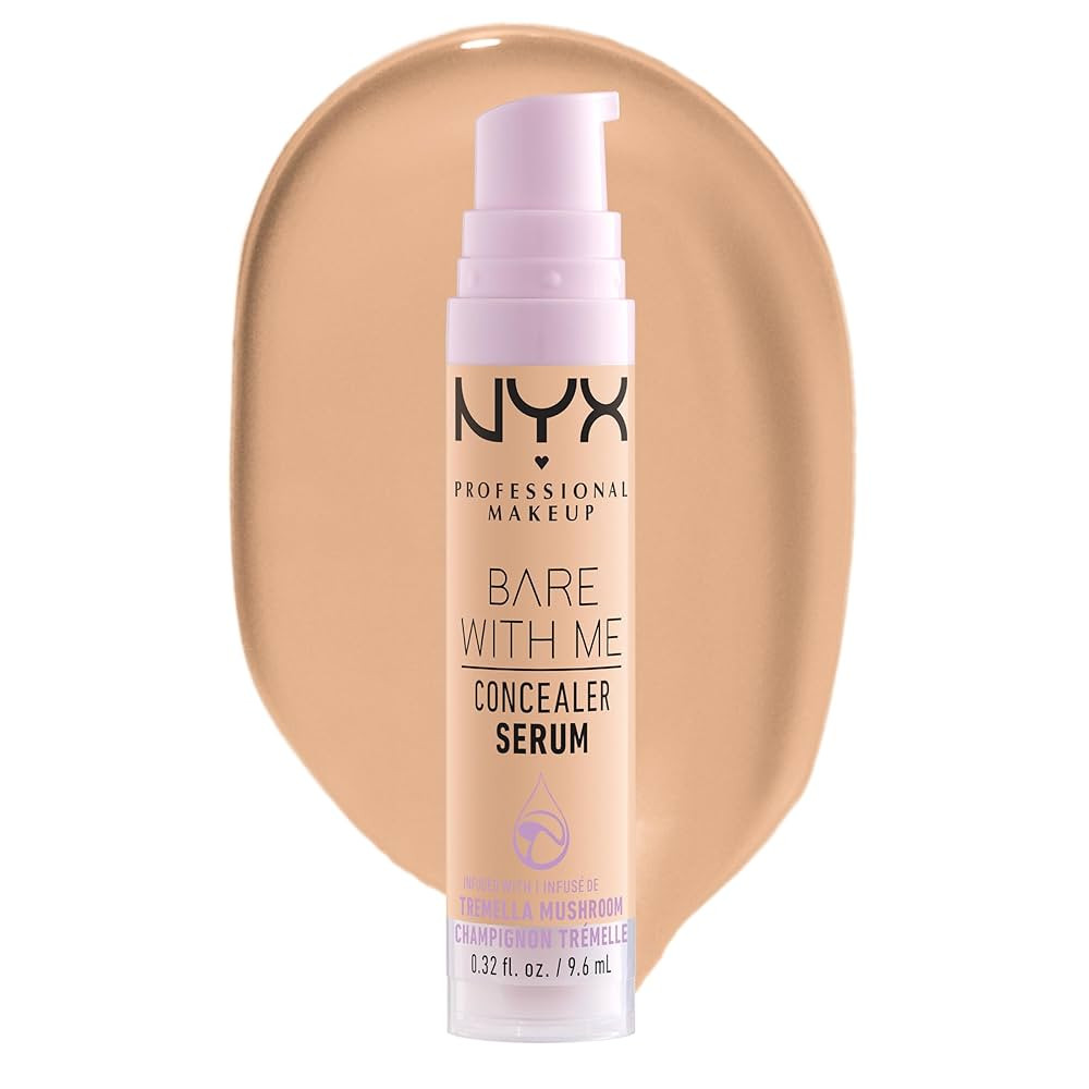 NYX PROFESSIONAL MAKEUP Bare With Me Concealer Serum, Concealer Makeup For Up To 24Hr Hydration -... | Amazon (US)