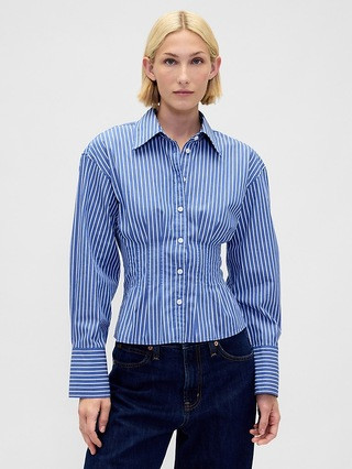 Organic Cotton Poplin Fitted Shirt | Gap (CA)