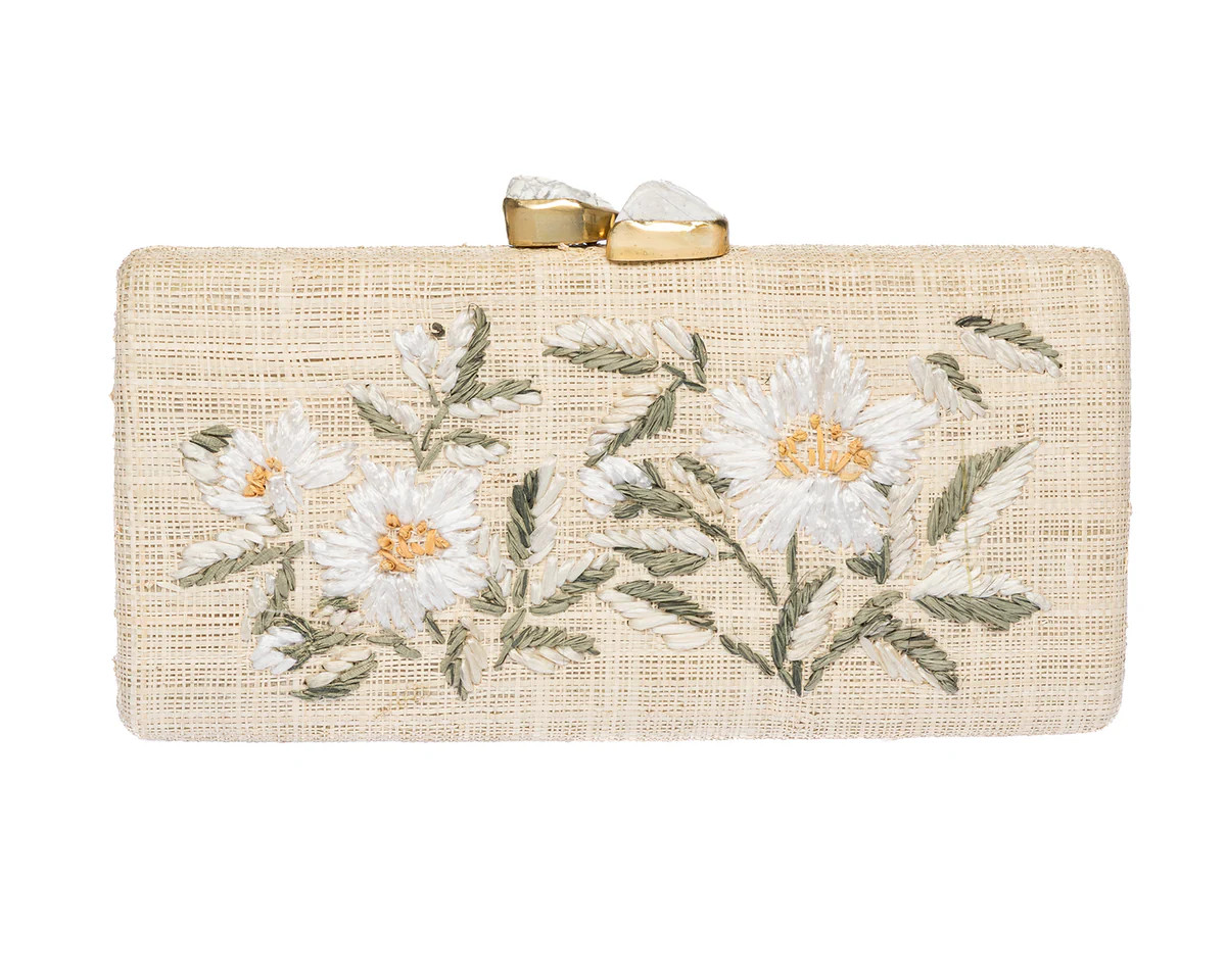Alessandra Clutch in White | Over The Moon