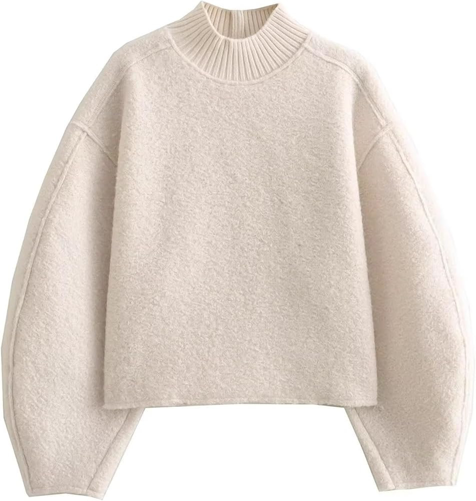 Womens Casual Crewneck Sweatshirt Long Sleeve Lightweight Warm Shirt Oversized Trendy Fall Winter... | Amazon (US)