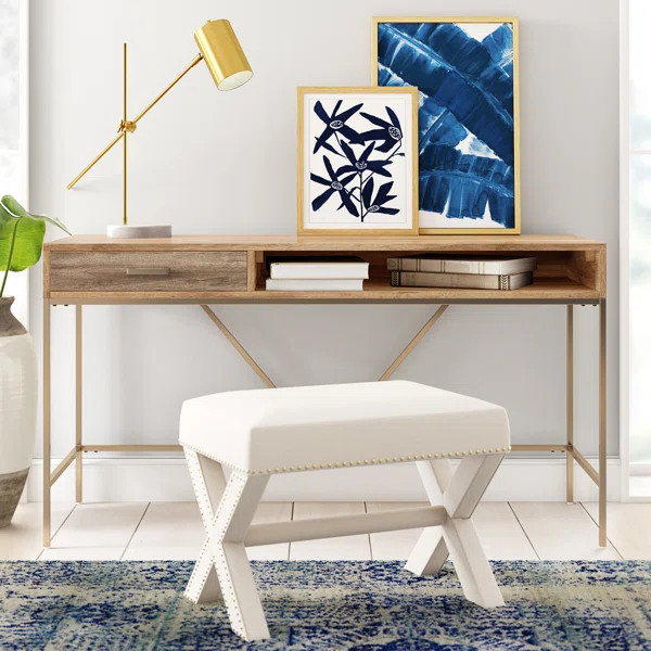 Clarke 56'' Solid Wood Desk | Wayfair North America