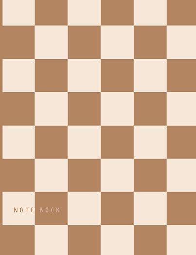 Checkered Notebook: Aesthetic Notebook Checkerboard, Blank Lined Paperback Notebook Journal, Brow... | Amazon (US)