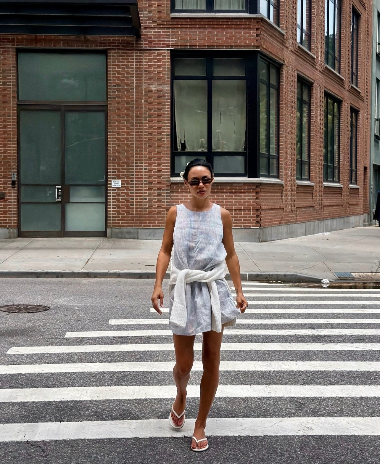 quince linen tank mini dress & and white sweater + white flip flops

#LTKdayinmylife #LTKgrwm #LTKootd