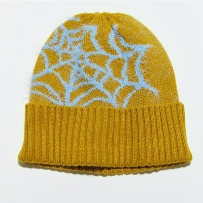 NEW URBAN OUTFITTERS ELLIE KNIT BEANIE GREEN BLUE SPIDER WEB SPIDERS PRINTED NWT  | eBay | eBay AU