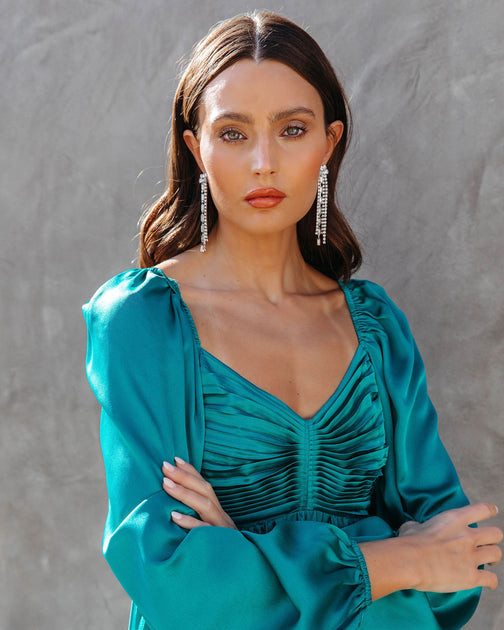 Magical Dreams Crystal Fringe Drop Earrings - Silver | VICI