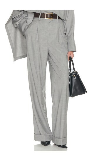 Helsa The Paperbag Trouser in Grey. - size XS | Revolve Clothing (Global)
