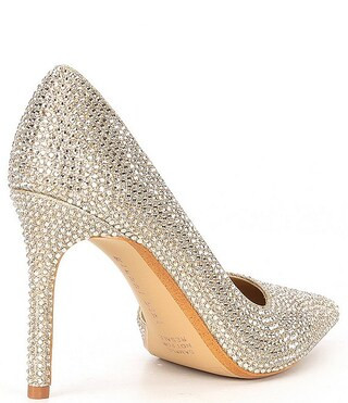 Therry Rhinestone d'Orsay Stiletto Pumps | Dillard's