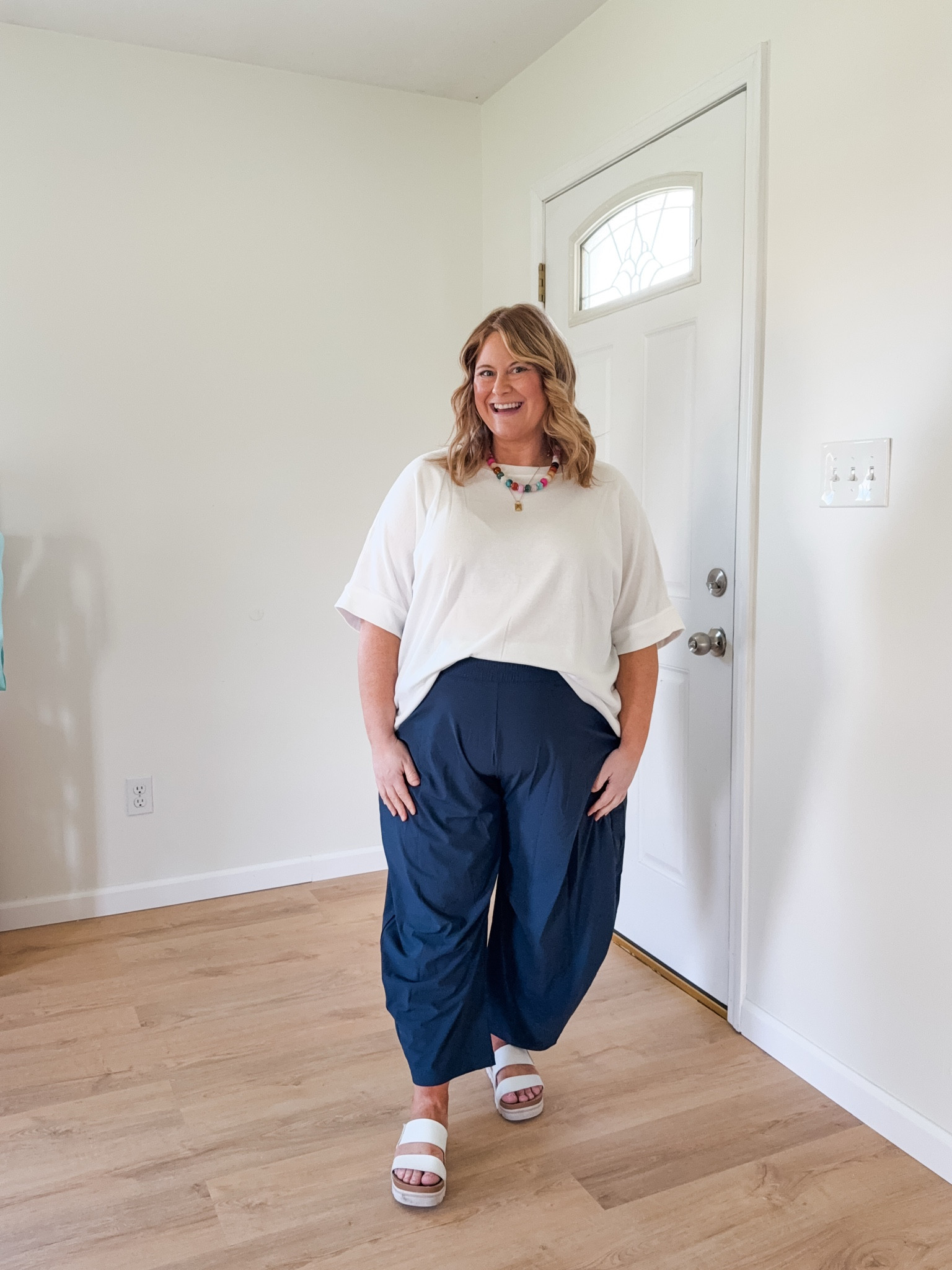 Wearing an XL in my tee and an XL petite in my barrel pants

#LTKMidsize #LTKBump #LTKootd