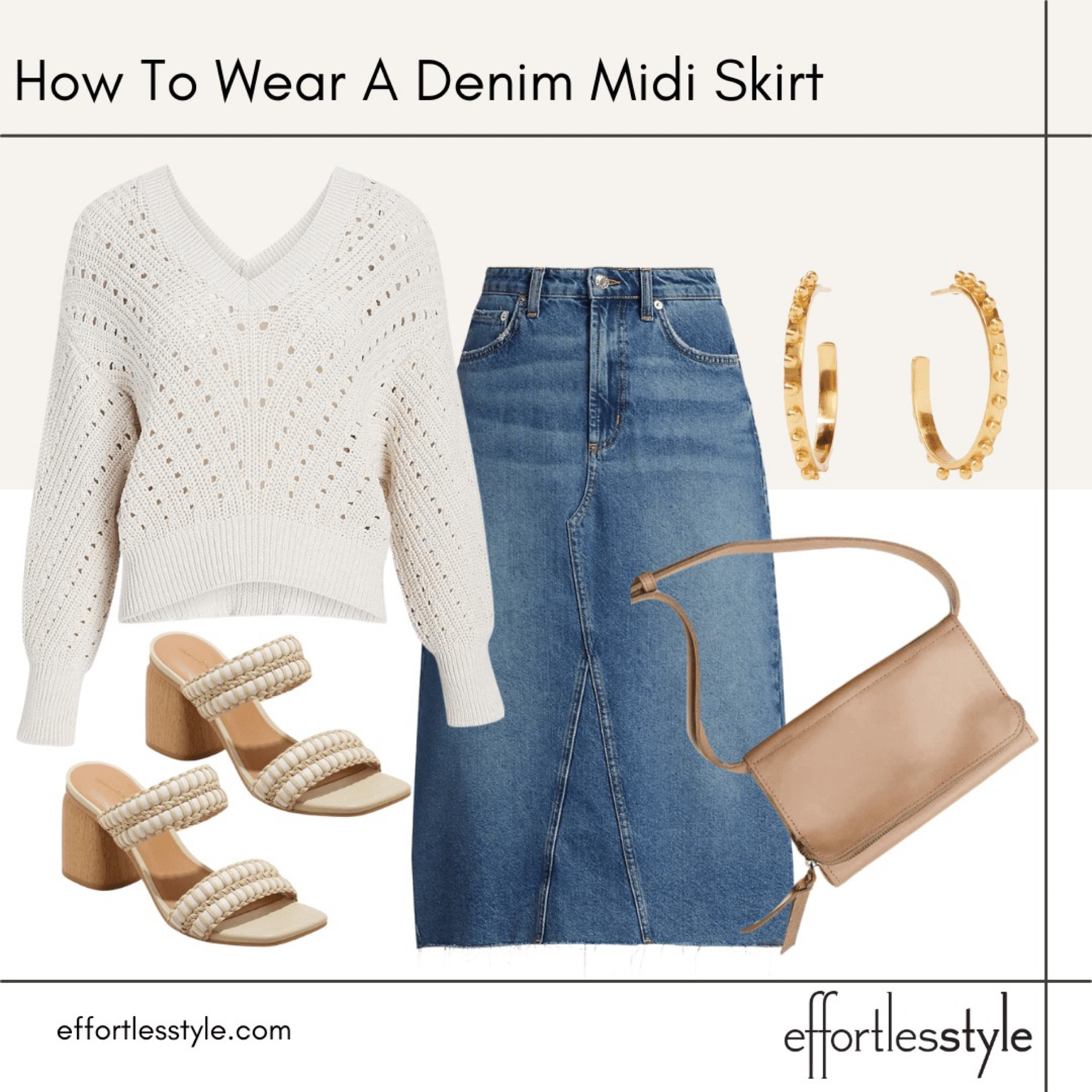 Another fun way to style a denim midi skirt!

#LTKstyletip #LTKSeasonal #LTKshoecrush