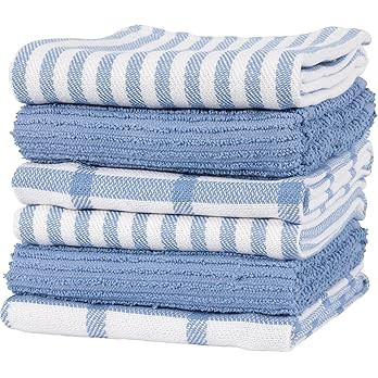 KAF Home Premium Kitchen Towels (18" x 28"), Large 100% Cotton, Flat & Terry Absorbent Dish Towel... | Amazon (US)