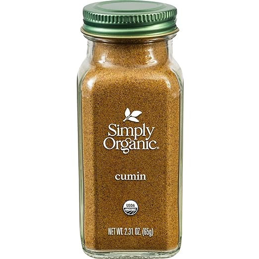 Simply Organic Ground Cumin Seed, 2.31 Ounce Glass Jar, Rich, Warm, Complex Earthy Spice Flavor, ... | Amazon (US)