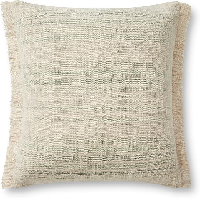 Angela Rose x Loloi Forrest Collection Ivory / Sage, 18'' x 18'' Cover Only Pillow | Amazon (US)