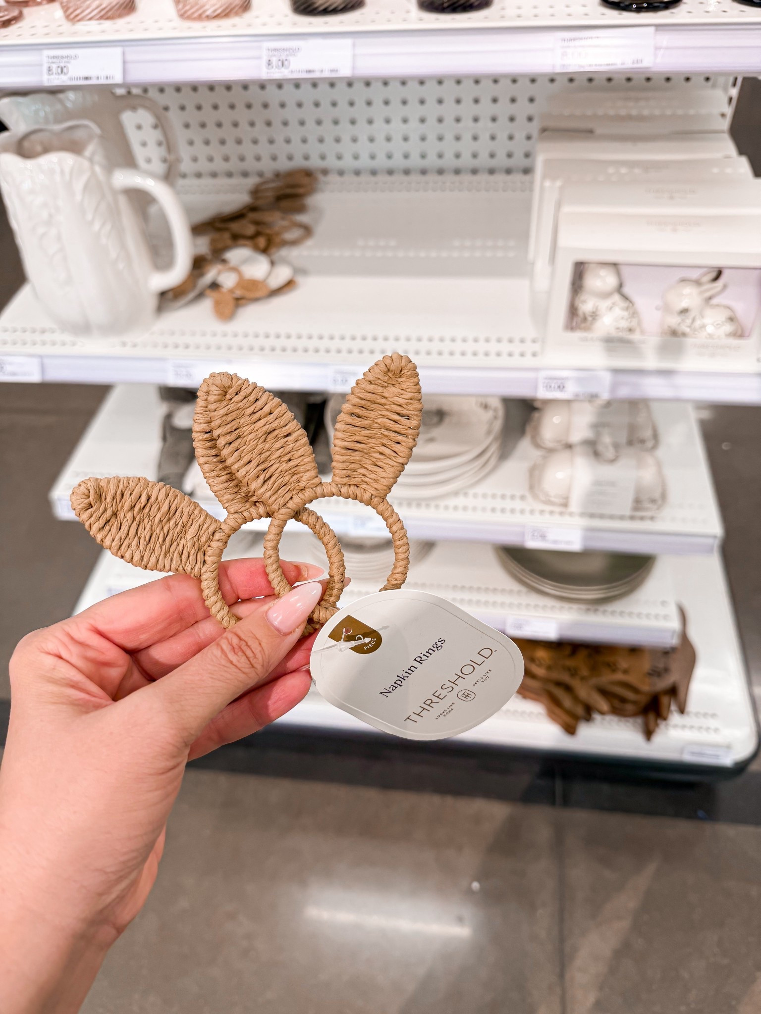 the cutest little bunny ears for your easter table 🐰

These woven napkin rings are such an easy way to make a place setting feel finished. I love the neutral raffia texture — they’d work with a soft spring table or something more elevated and minimal.

They’re $10 for the set of two, which makes them a really cute little detail without overspending.

target easter decor, bunny napkin rings, neutral easter table, spring tablescape, easter hosting, threshold easter decor, woven napkin ring

#LTKHome #LTKdayinmylife #LTKSeasonal