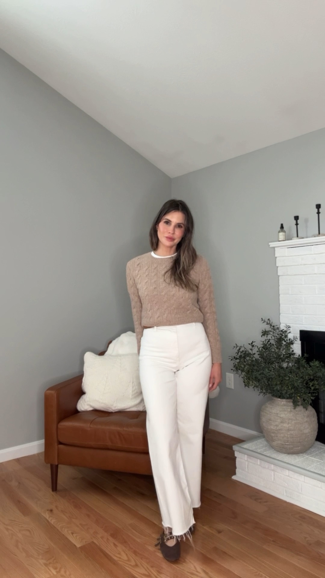 Cashmere sweater & white denim 
Winter neutral closet staple 



#LTKOver40 #LTKFindsUnder100 #LTKootd