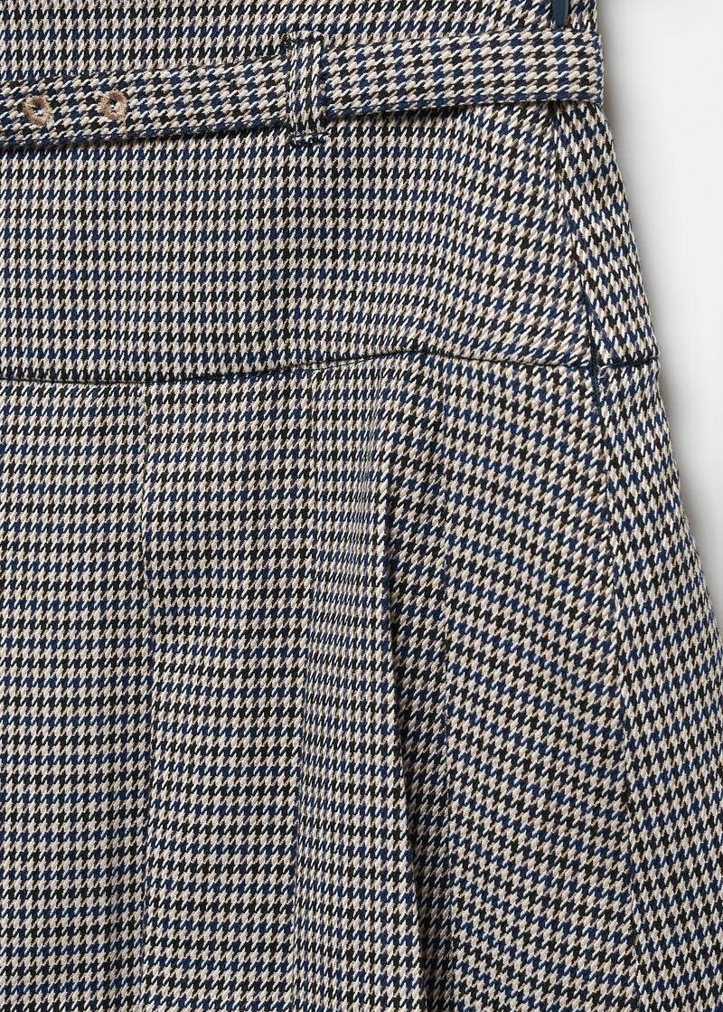 Minijupe pied-de-poule ceinture -  Femme | Mango France | MANGO (FR)