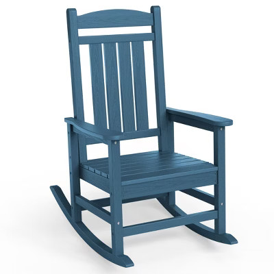 Hyleory HDPE Patio Rocking Adirondack Chair, Extra Wide Outdoor Chair for All Seasons | Target