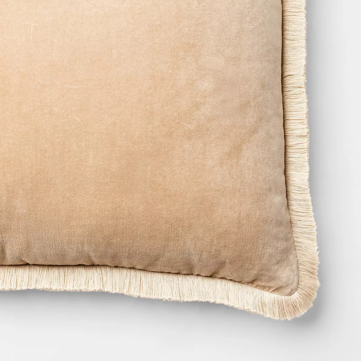 Velvet Throw Pillow with Fringe Trim - Threshold\u2122 designed with Studio McGee | Target