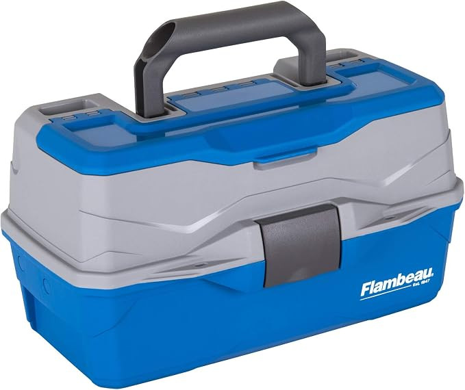 Flambeau Outdoors 6382TB 2-Tray Tackle Box - Classic Fishing Lure Storage Organizer, Medium Porta... | Amazon (US)