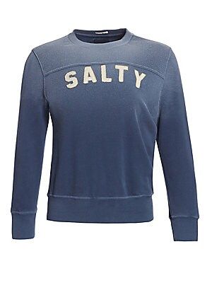 MOTHER Women's The 12 & 12 Koozie Salty Sweatshirt - Salty - Size XS | Saks Fifth Avenue