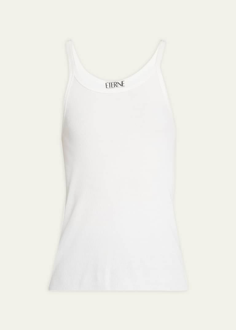 Eterne Cropped Scoop-Neck Tank Top | Bergdorf Goodman