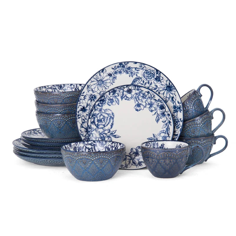 Pfaltzgraff Gabriela Stoneware Dinnerware - Set of 16 | Wayfair North America