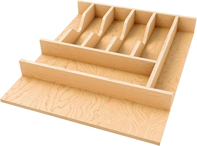 Rev-A-Shelf Natural Maple Right Size Utensil Insert Home Storage Kitchen Organizer 8 Compartment ... | Amazon (US)