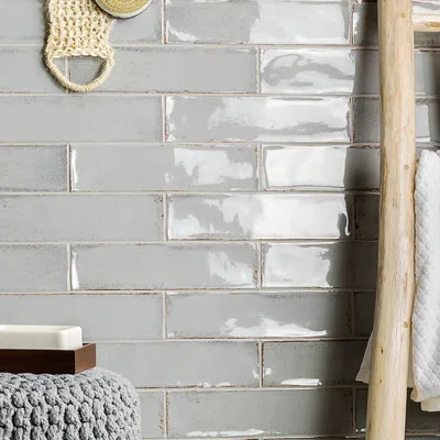 Moze 3" x 12" Ceramic Subway Tile Color: Gray | Wayfair North America