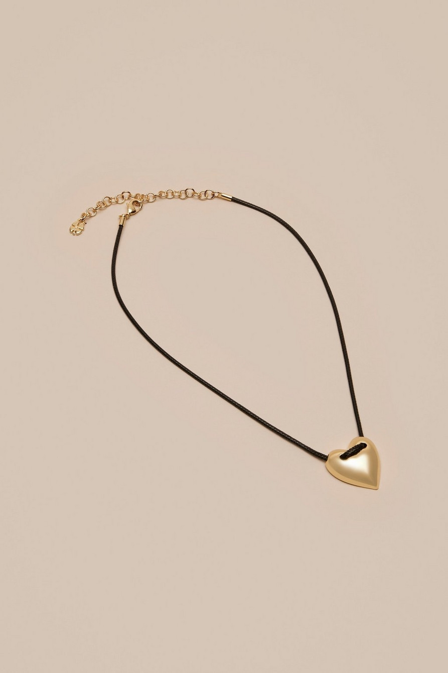 PUFFY HEART CORD NECKLACE | Lucky Brand