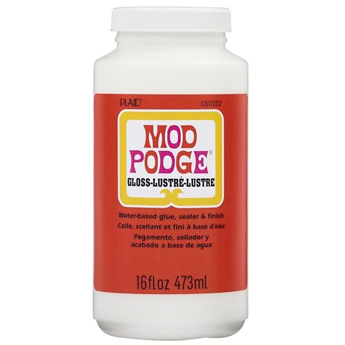 Mod Podge Gloss Waterbase Sealer, Glue (16-Ounce), CS11202 Finish, 16 oz | Amazon (US)