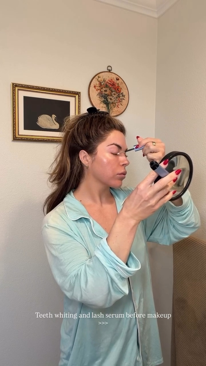 Teeth whitening and lash serum before makeup! Linking my
pajamas in white! 

#LTKBeauty #LTKFindsUnder50 #LTKFindsUnder100