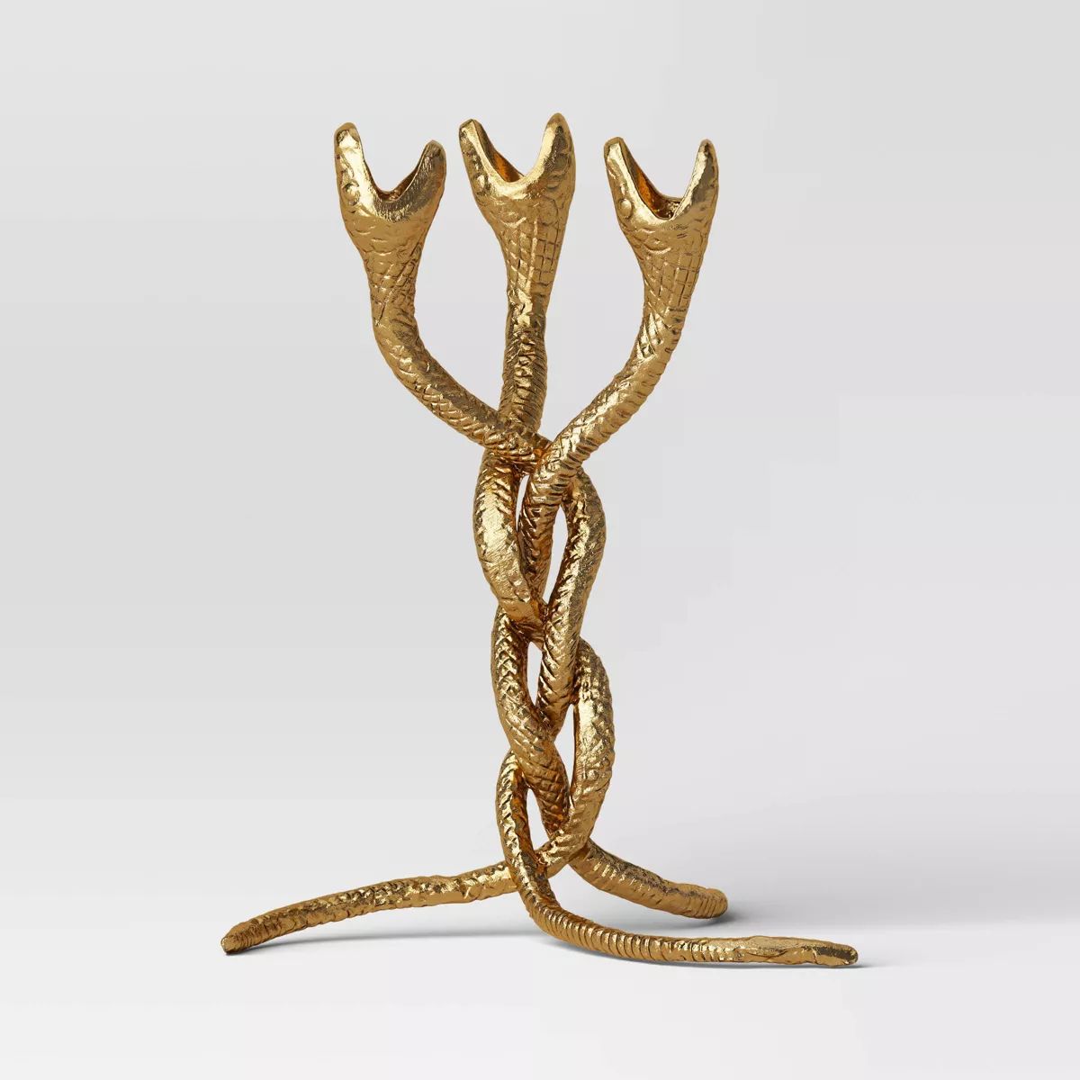 Snake Candelabra Taper Candle Holder Aluminum Gold - Threshold™ | Target