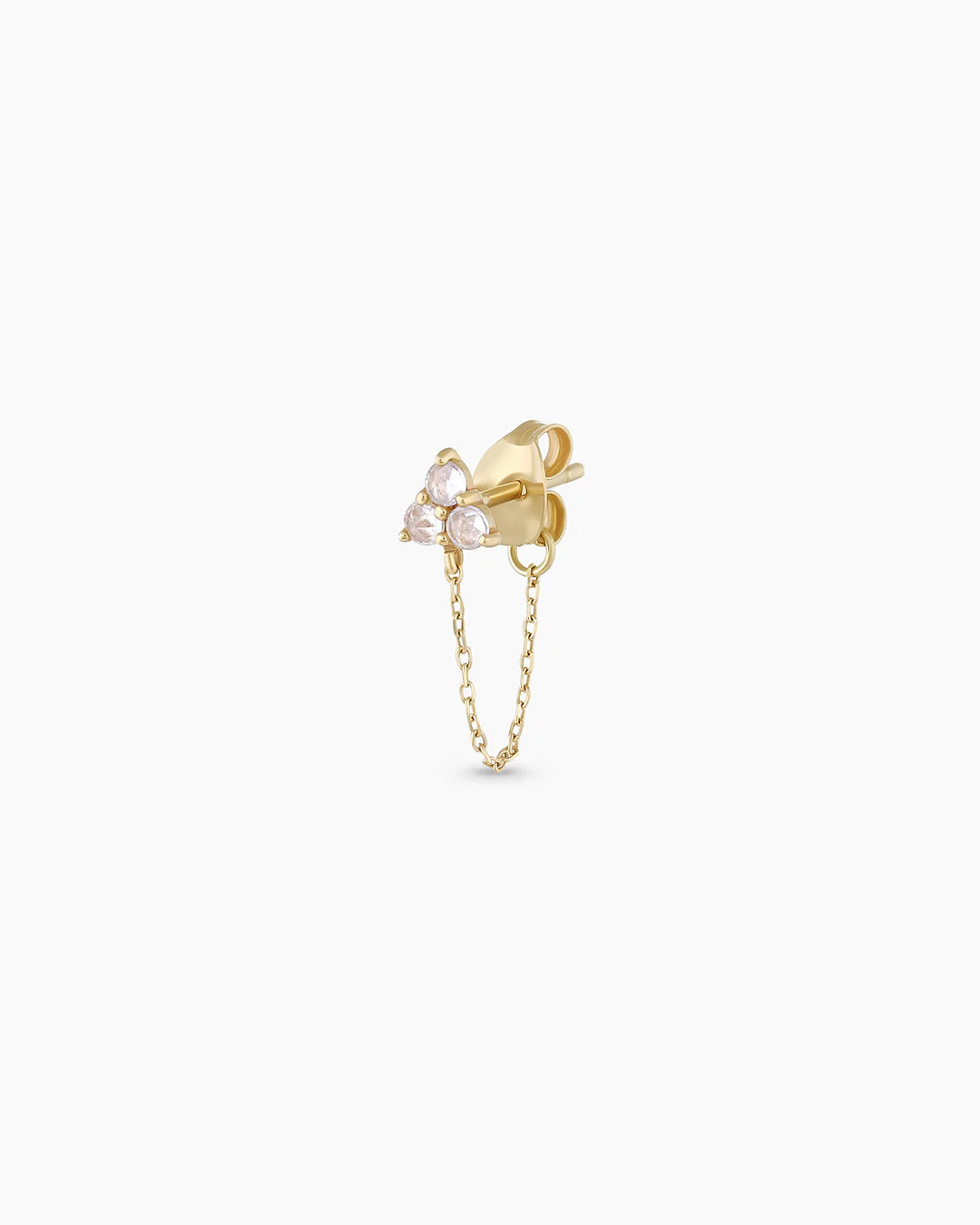 White Sapphire Chain Single Huggie | gorjana