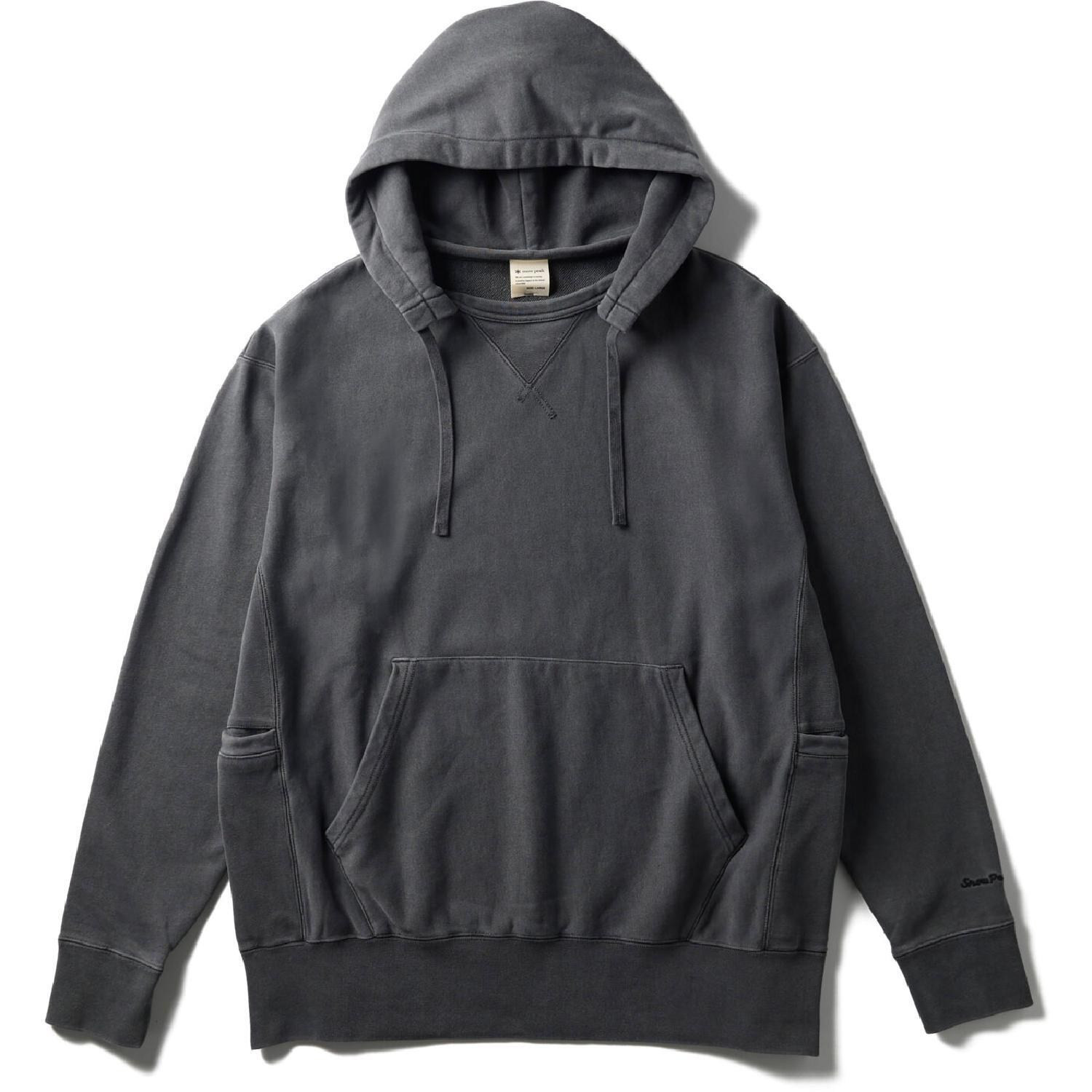 Snow Peak Garment-Dyed Hoodie Gray S | REI