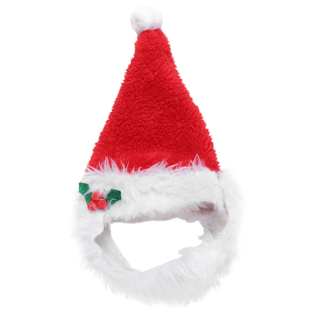Hemoton Lovely Pet Puppy Cat Christmas Hat Santa Beard Dog Xmas Dress-up Costume - Walmart.com | Walmart (US)