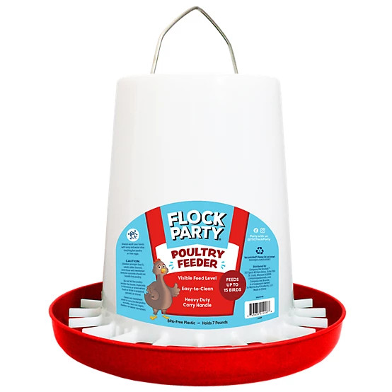 Flock Party  7 lb. 15-Bird Chicken Feeder | Tractor Supply