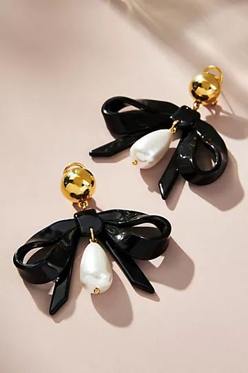 Lele Sadoughi Bow Drop Earrings | Anthropologie (US)