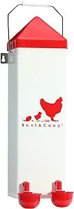 RentACoop 2 Gallon Chicken Waterer with Auto-Fill Cups, Horizontal Nipples, Anti-Roost Cone and M... | Amazon (US)