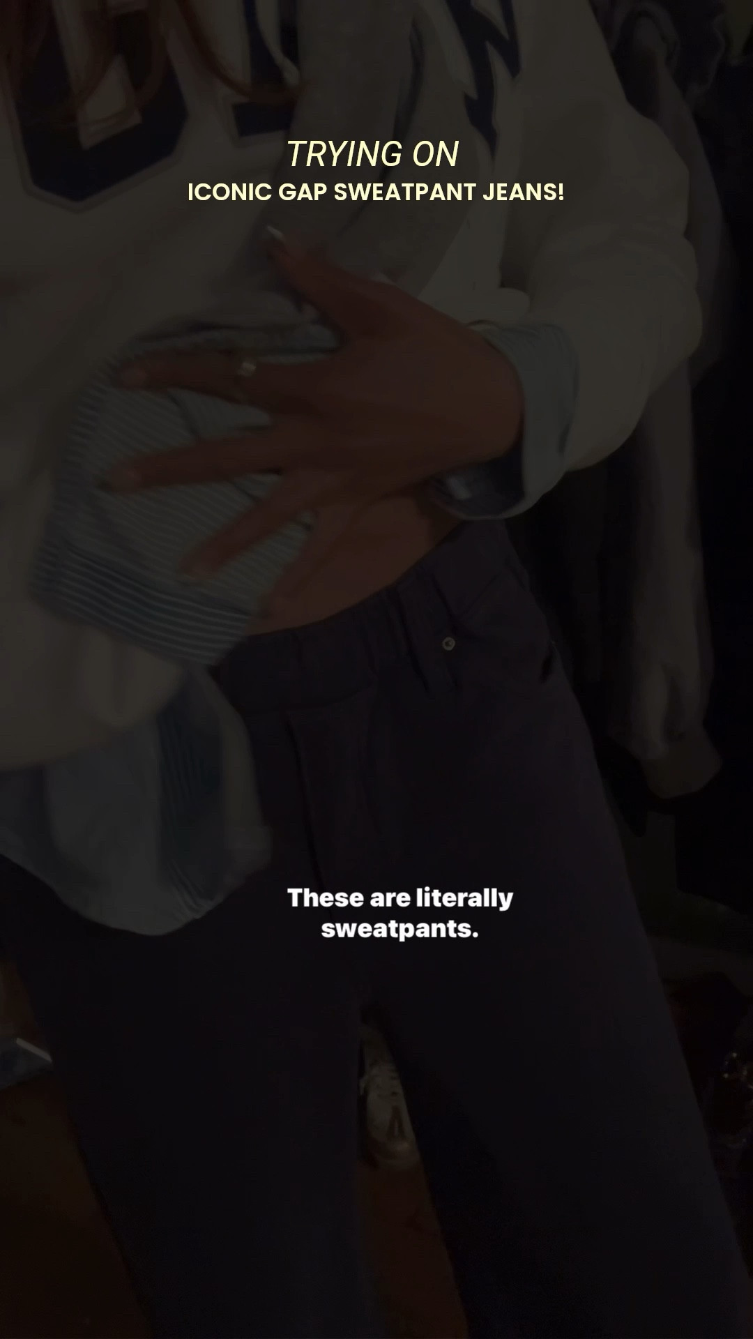 LOOK AT THESE GAP “JEANS” 👖✨ sweatpants, thick lining, pockets + faux metal buttons for that final touch! 

these will definitely be in my winter wardrobe rotation for the rest of these city cold! ❄️ GAP is always have sales, so like this post & *FOLLOW* me on LTK so you get notifications 🔔 every time it goes on sale 

#winterdenim 

#LTKootd #LTKTall #LTKgrwm