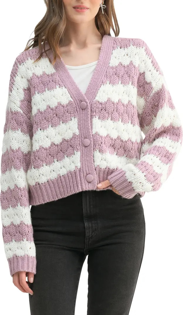 Stripe V-Neck Cardigan | Nordstrom Rack