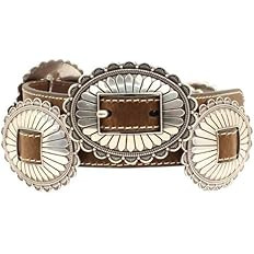 M&F Western Women's Nocona Oval Concho Belt Brown | Amazon (US)