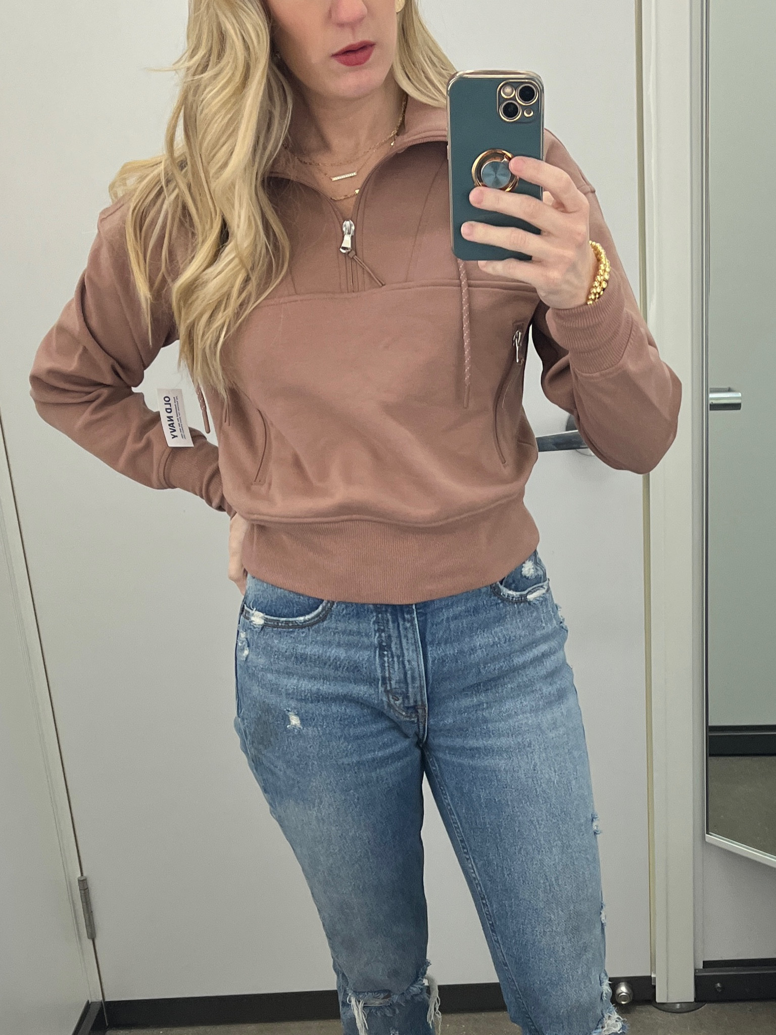 Half zip dynamic fleece pullover from old navy 

#LTKsalealert #LTKunder50 #LTKfit